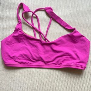 Hot pink Lululemon sports bra, size 4